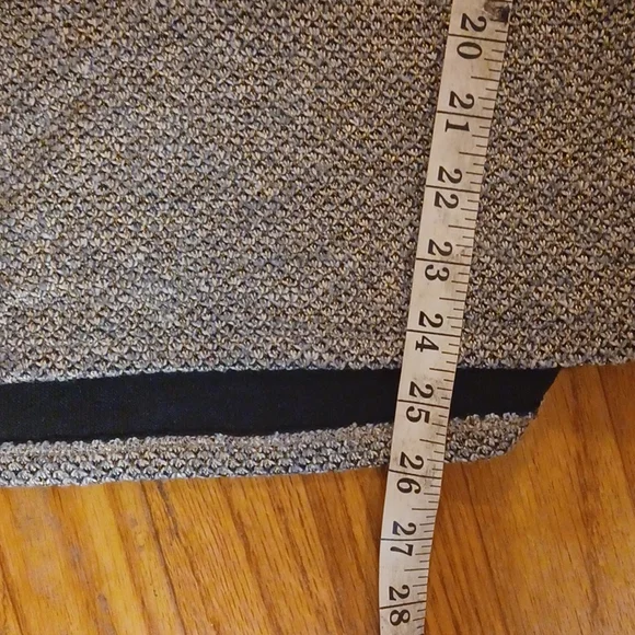 THML Gray Black Cowl Neck Drawstring Wool Blend Sweater - Picture 7 of 9